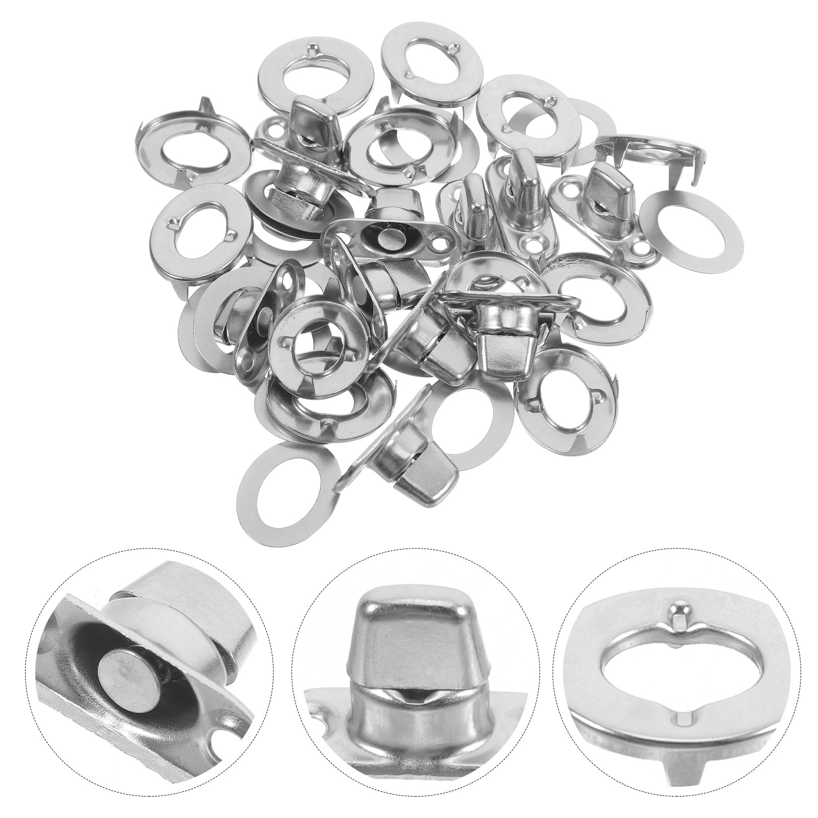 Diy Marine Electronics - 10Sets Rotating Button Fasteners Metal Snap