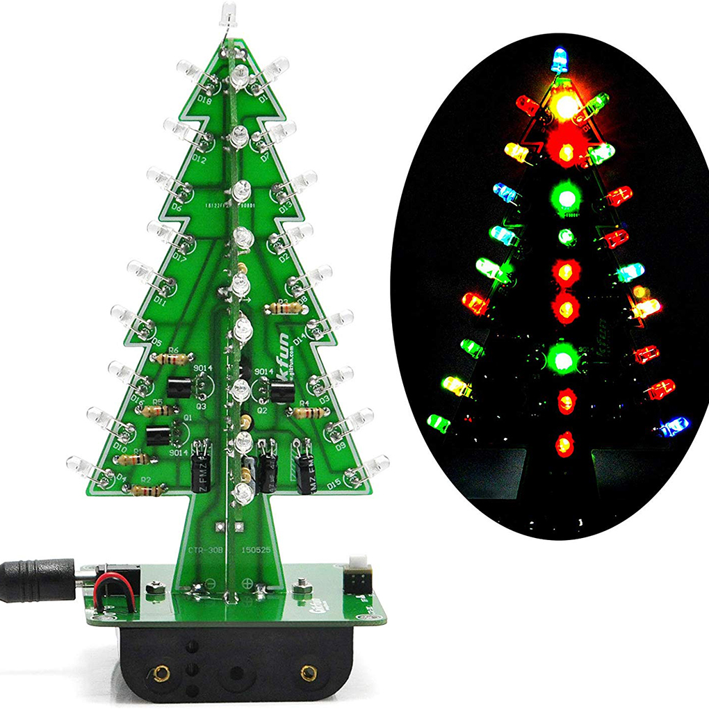 Diy Electronics Tools - DIY Christmas Tree LED Flash Kit