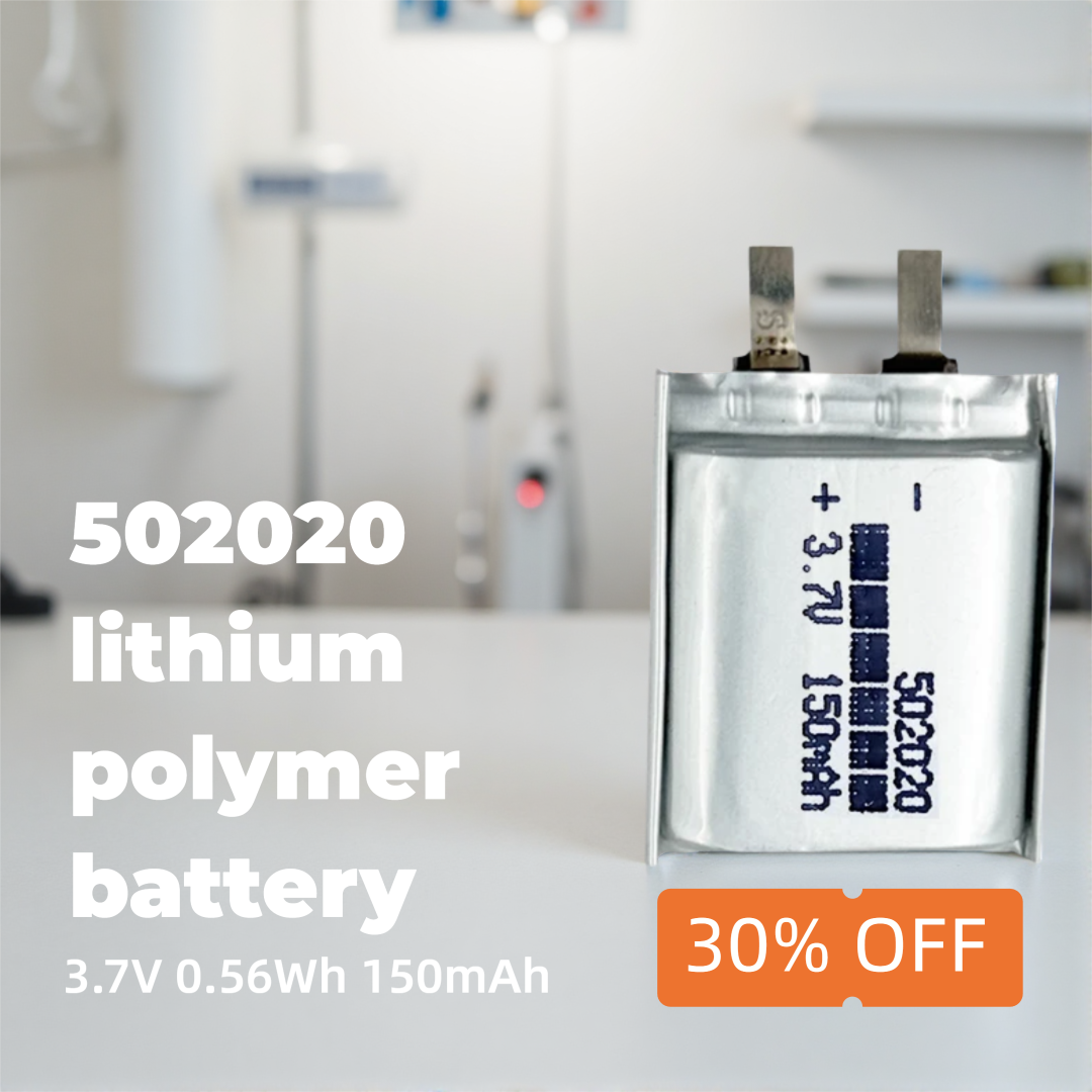 Diy Wearable Electronics - High-Capacity Li-ion Polymer Battery 502020 3.7V