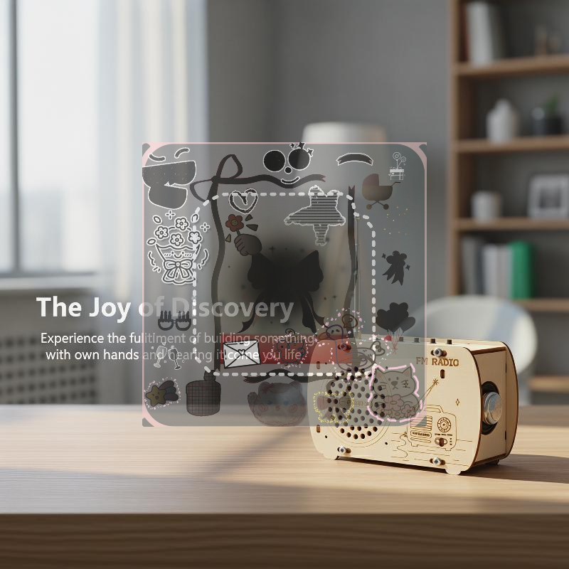 Diy Electronics Projects For Kids - DIY Wooden FM Radio Kit Vintage