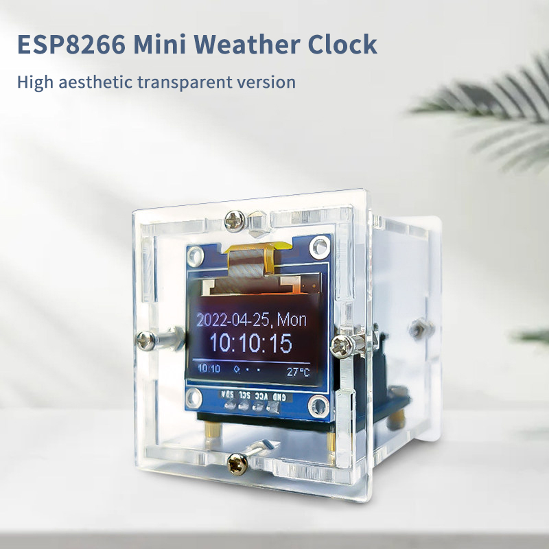 ESP8266 Mini Weather Clock Kit - Diy Electronics Tools reseña y precio