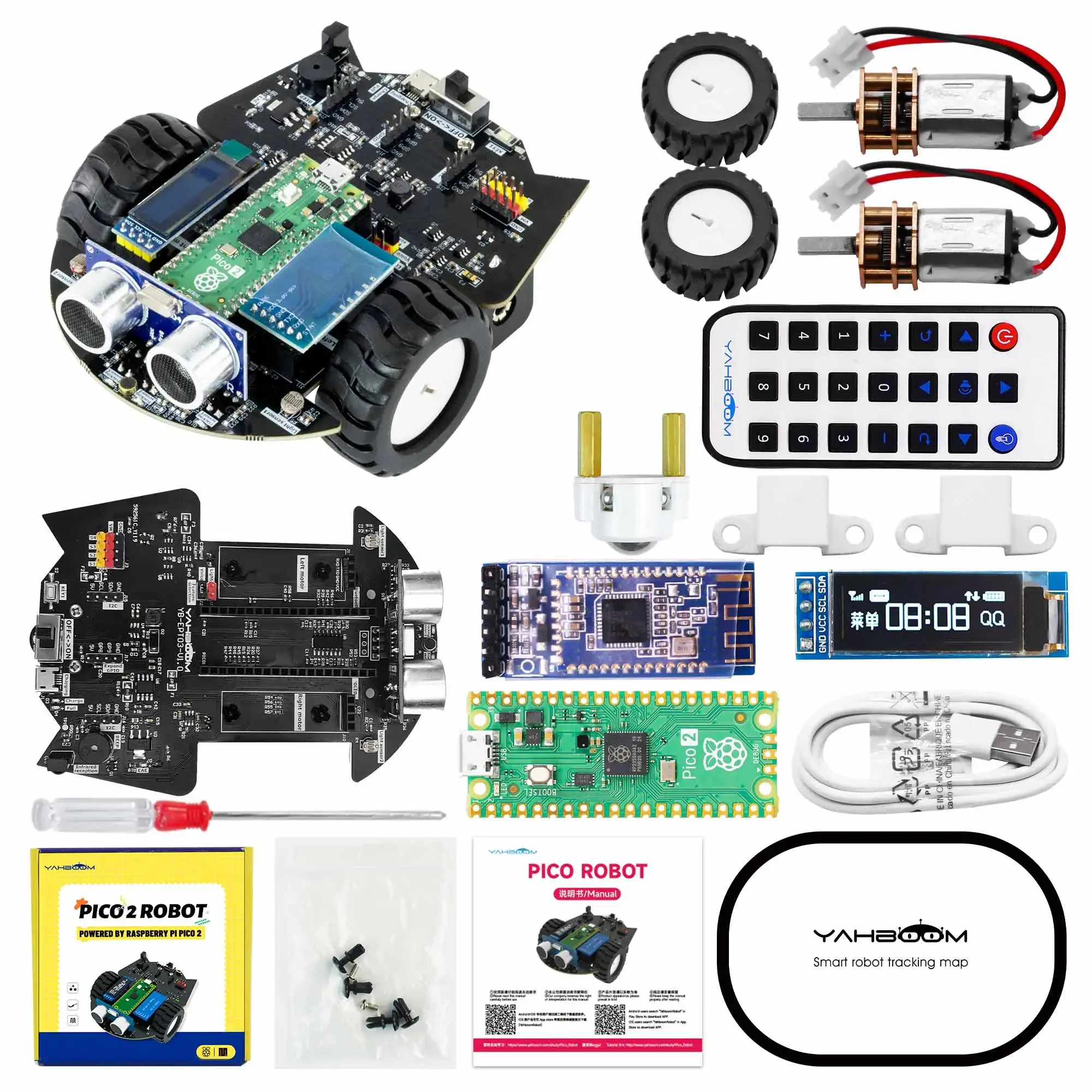 Yahboom Raspberry Pi Pico 2 Ro - Diy In Electronics reseña y precio