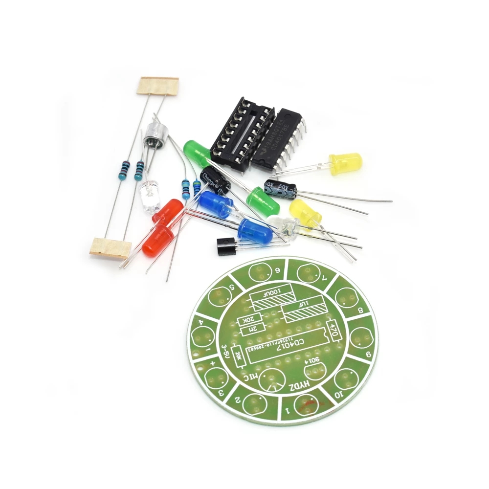 CD4017 colorful voice control  - Diy Electronics Lab reseña y precio