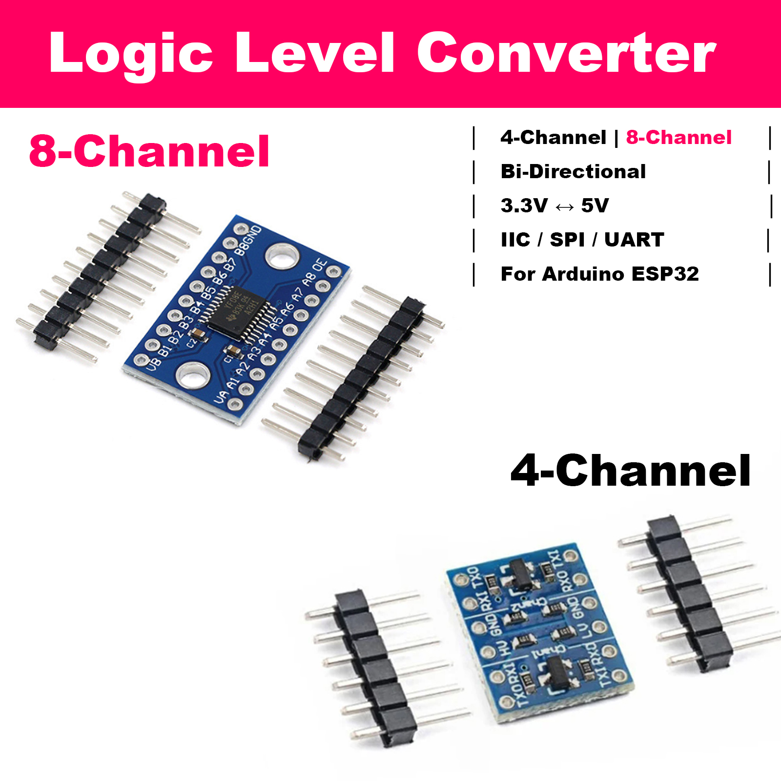 Bi-Directional Logic Level Shi - Diy Electronics Raspberry Pi reseña y precio