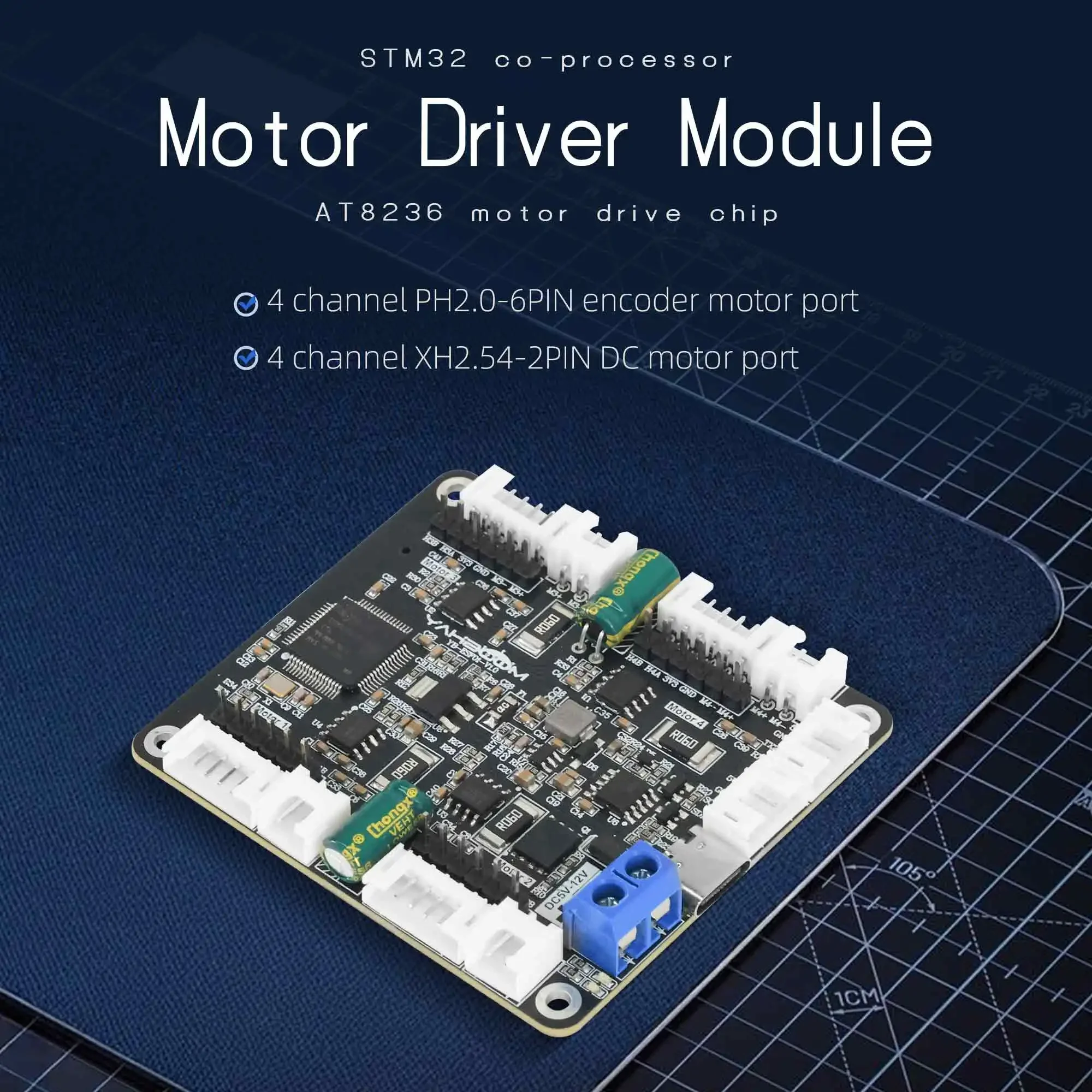 Yahboom 4-Channel Encoder Moto - Diy In Electronics reseña y precio