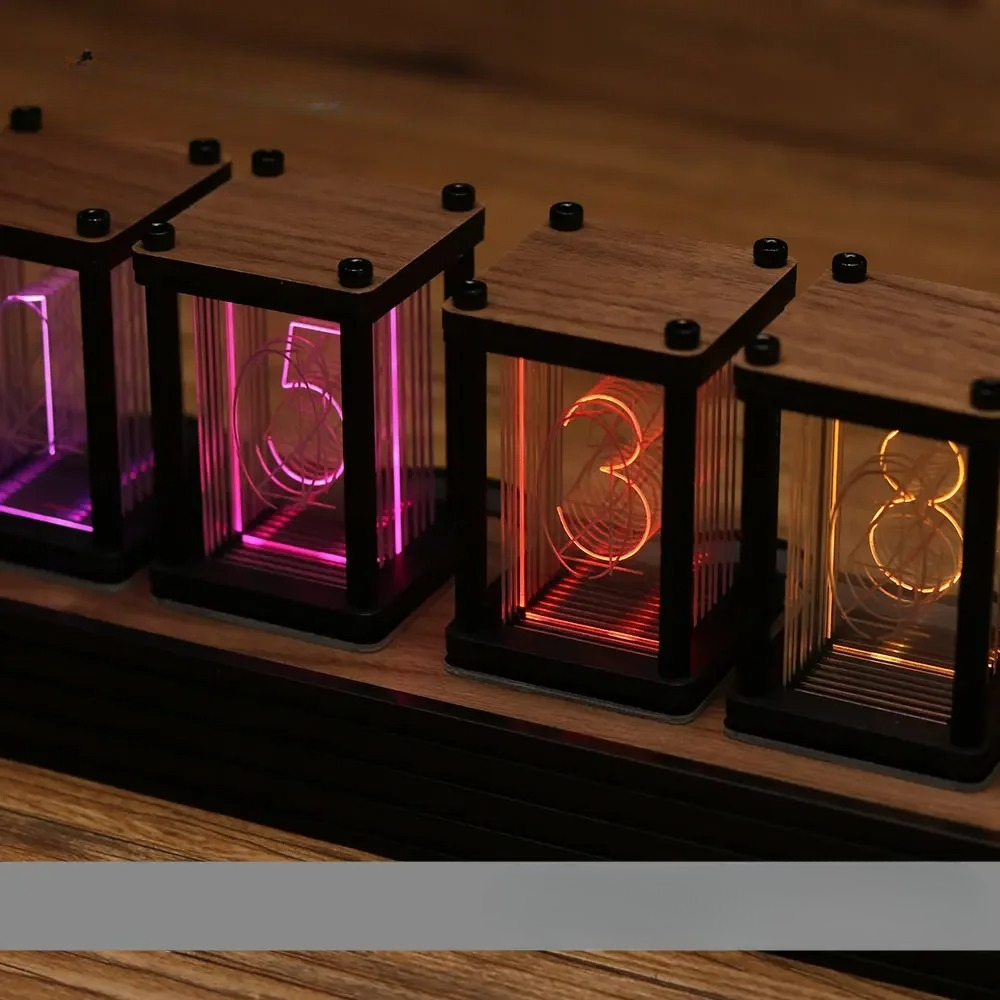 RGB Nixie Tube Clock DIY Table - Diy Electronics Gift Ideas reseña y precio