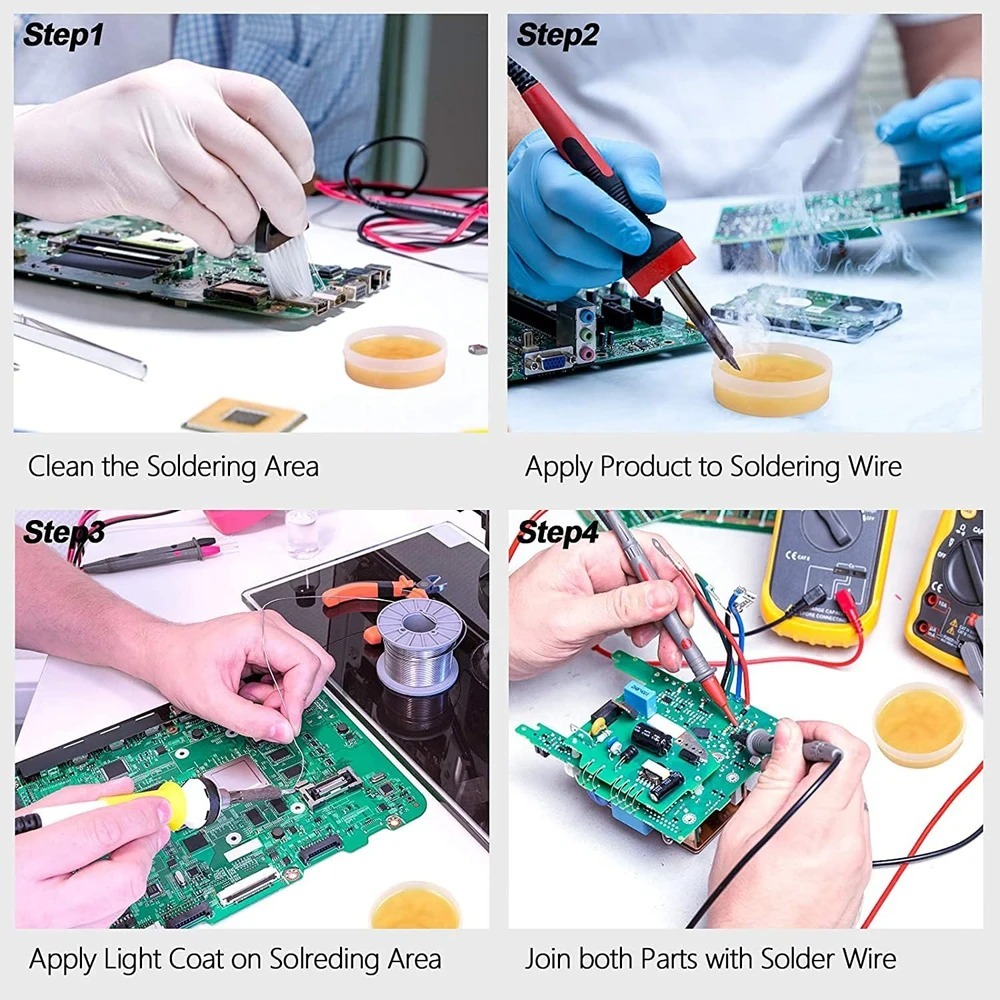 New Solder Flux Paste for Lead - Diy Electronics Flux reseña y precio
