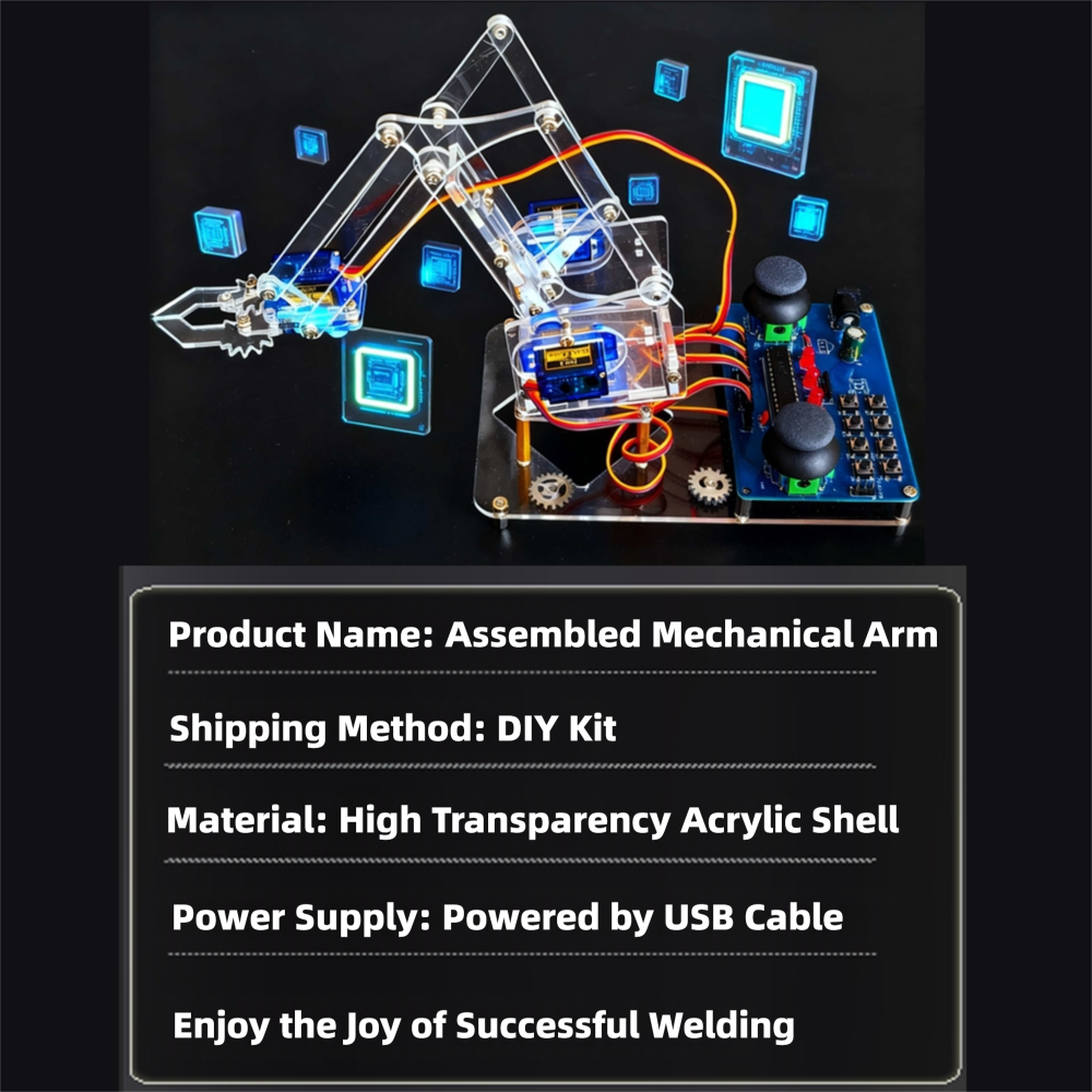 Complete DIY Robotic Arm Assem - Diy Electronics Lab reseña y precio