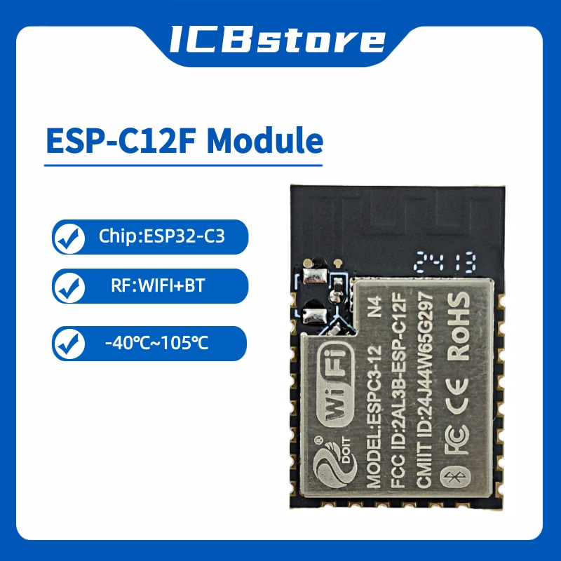 ESP32-C3 series module ESP-C12 - Esp32 Wifi Bluetooth reseña y precio