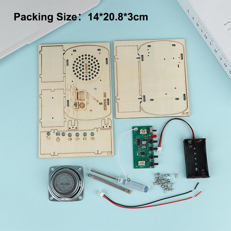 DIY Wooden FM Radio Kit Vintag - Diy Electronics Projects For Kids reseña y precio