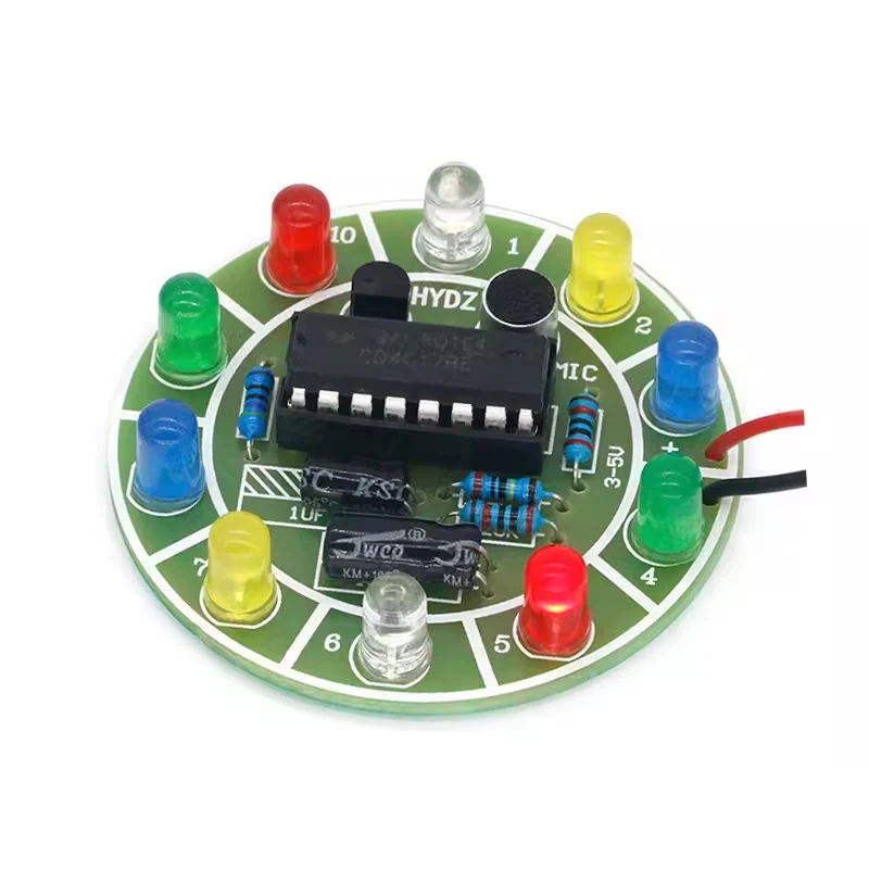 CD4017 Colorful Voice Control  - Diy Electronics Lab reseña y precio