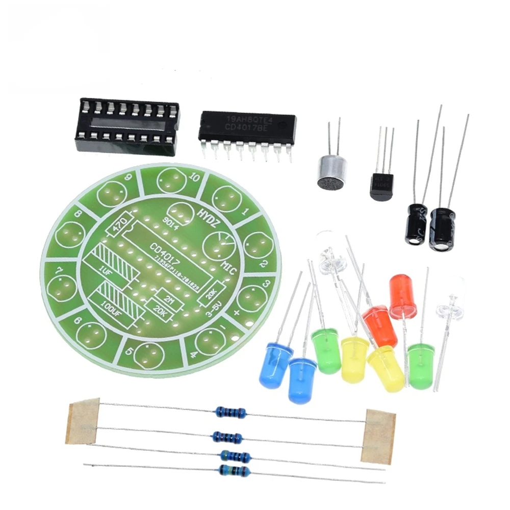 CD4017 Colorful Voice Control  - Diy Electronics Lab reseña y precio