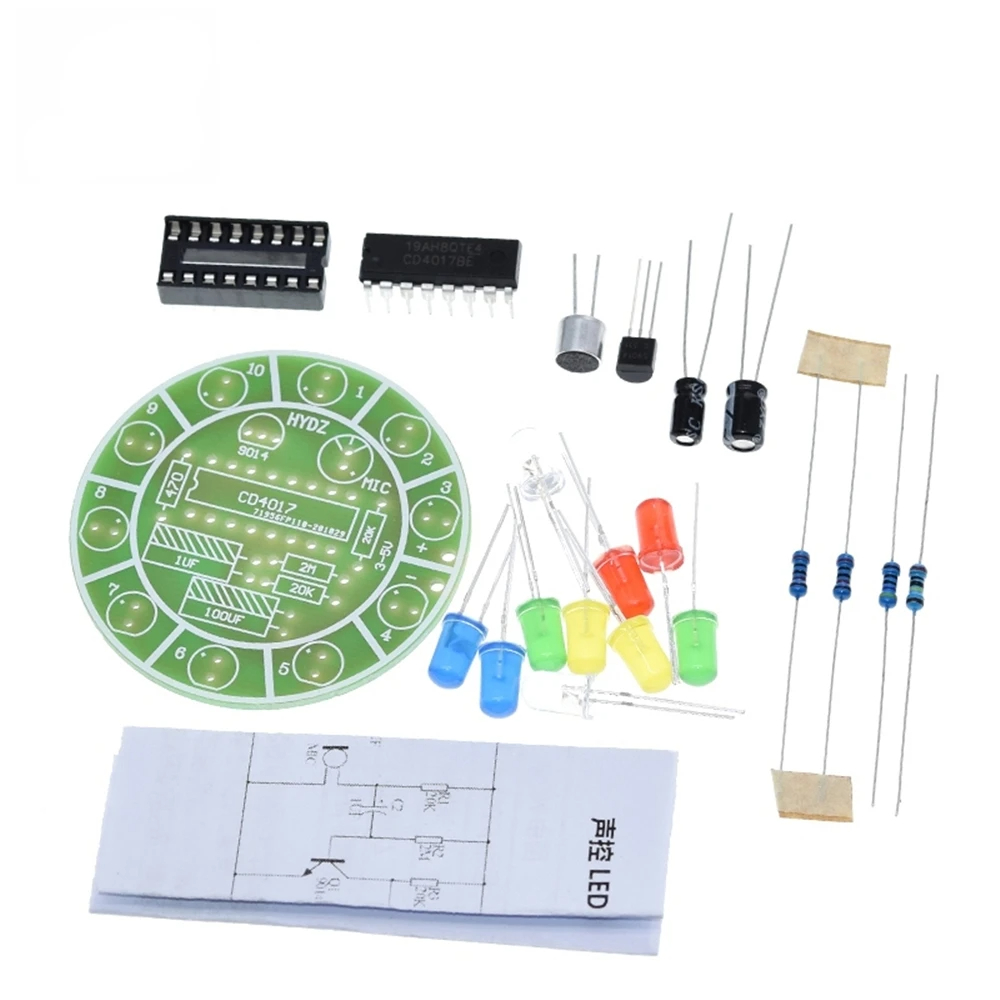 CD4017 Colorful Voice Control  - Diy Electronics Lab reseña y precio