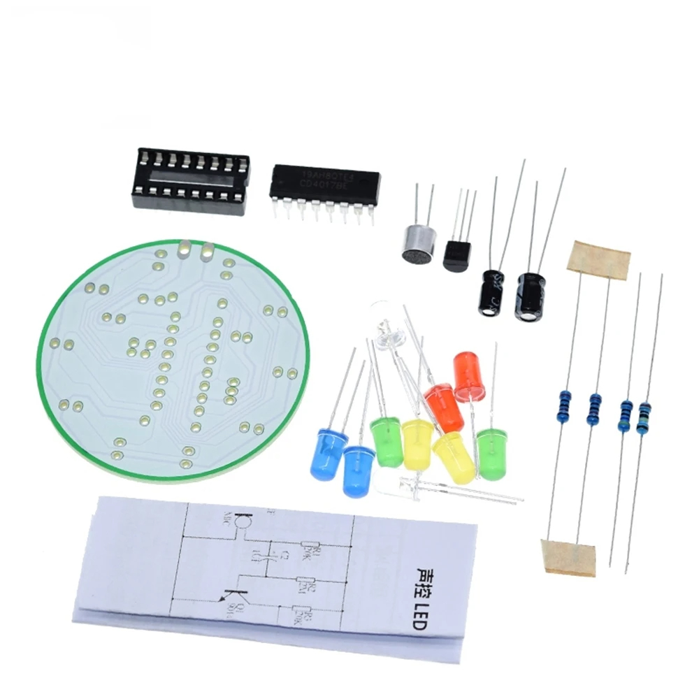 CD4017 Colorful Voice Control  - Diy Electronics Lab reseña y precio