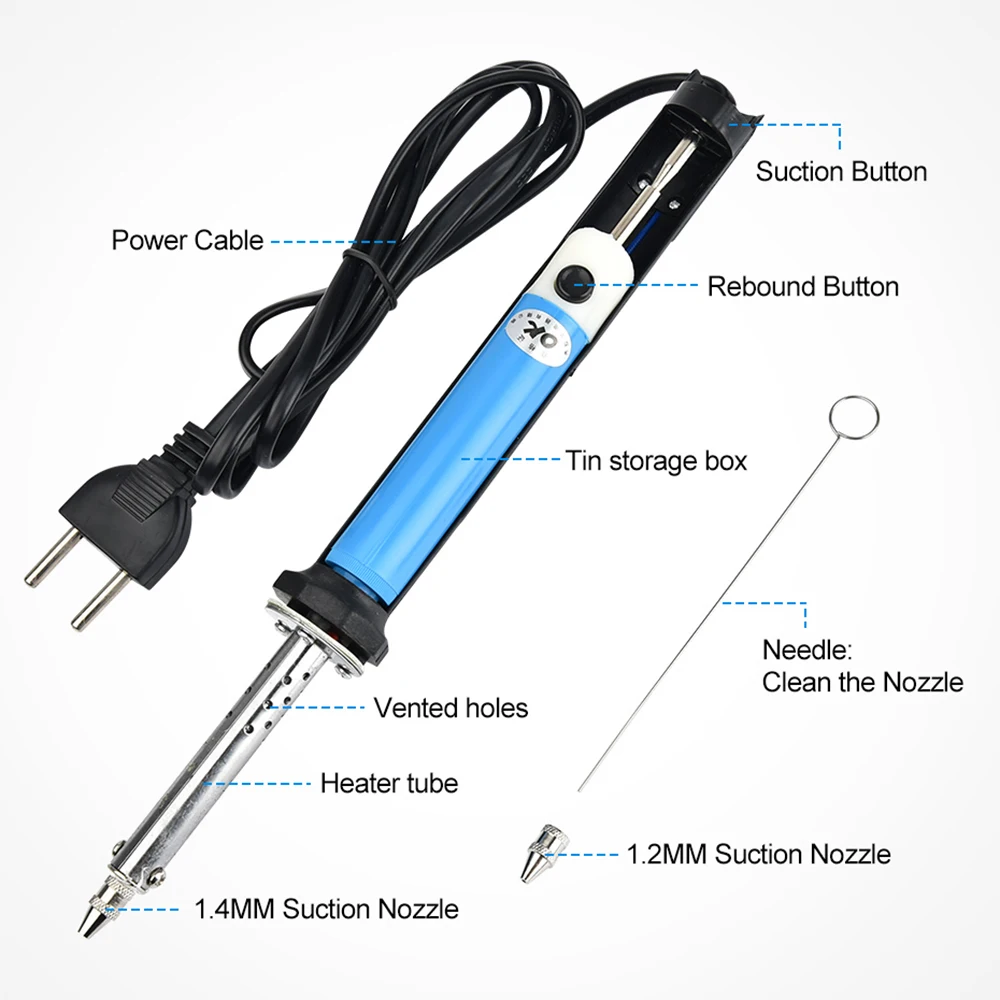 2 In1 Electric Tin Suction Suc - Desoldering Pump Solder reseña y precio