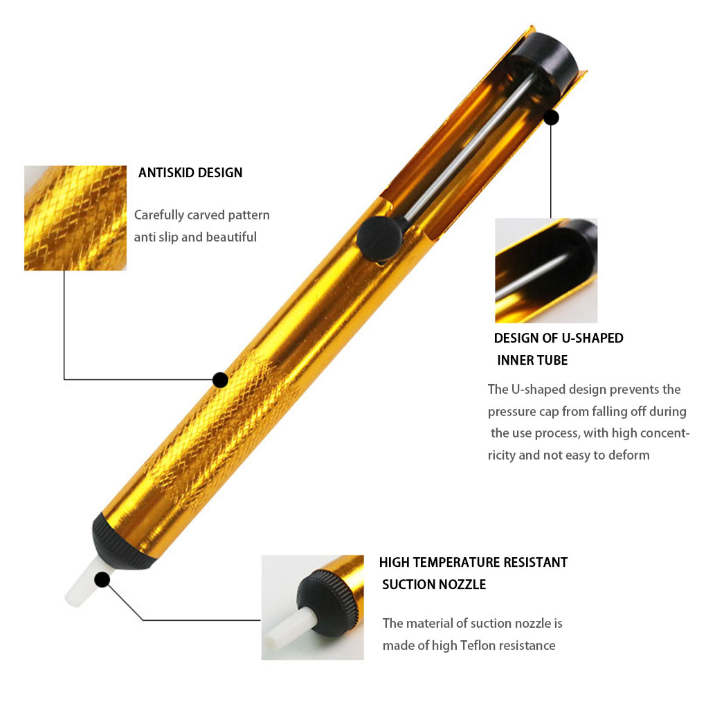 Aluminum Metal Desoldering Pum - Desoldering Pump Solder reseña y precio