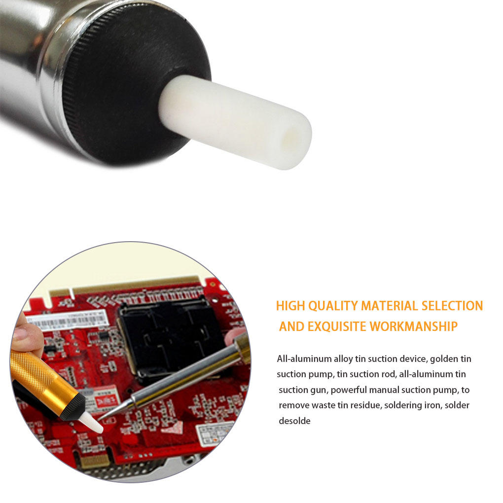 Aluminum Metal Desoldering Pum - Desoldering Pump Solder reseña y precio