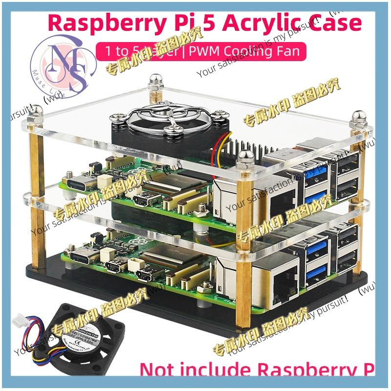 Raspberry Pi 5 Acrylic Case Tr - Diy Electronics Raspberry Pi reseña y precio