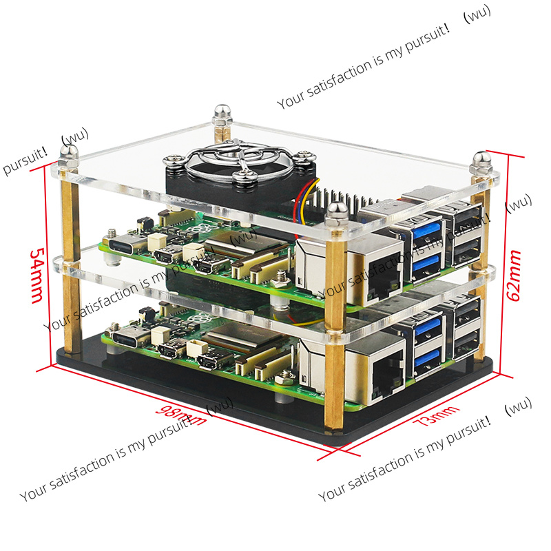 Raspberry Pi 5 Acrylic Case Tr - Diy Electronics Raspberry Pi reseña y precio