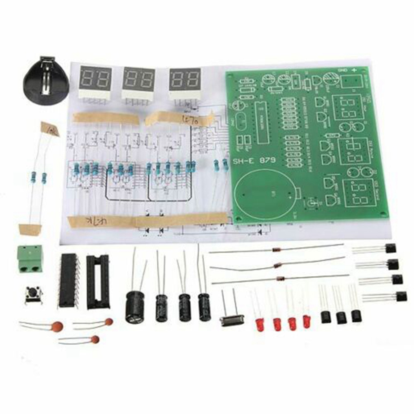 A37T-3 Set AT89C2051 6 Digital - Diy Electronics Flux reseña y precio