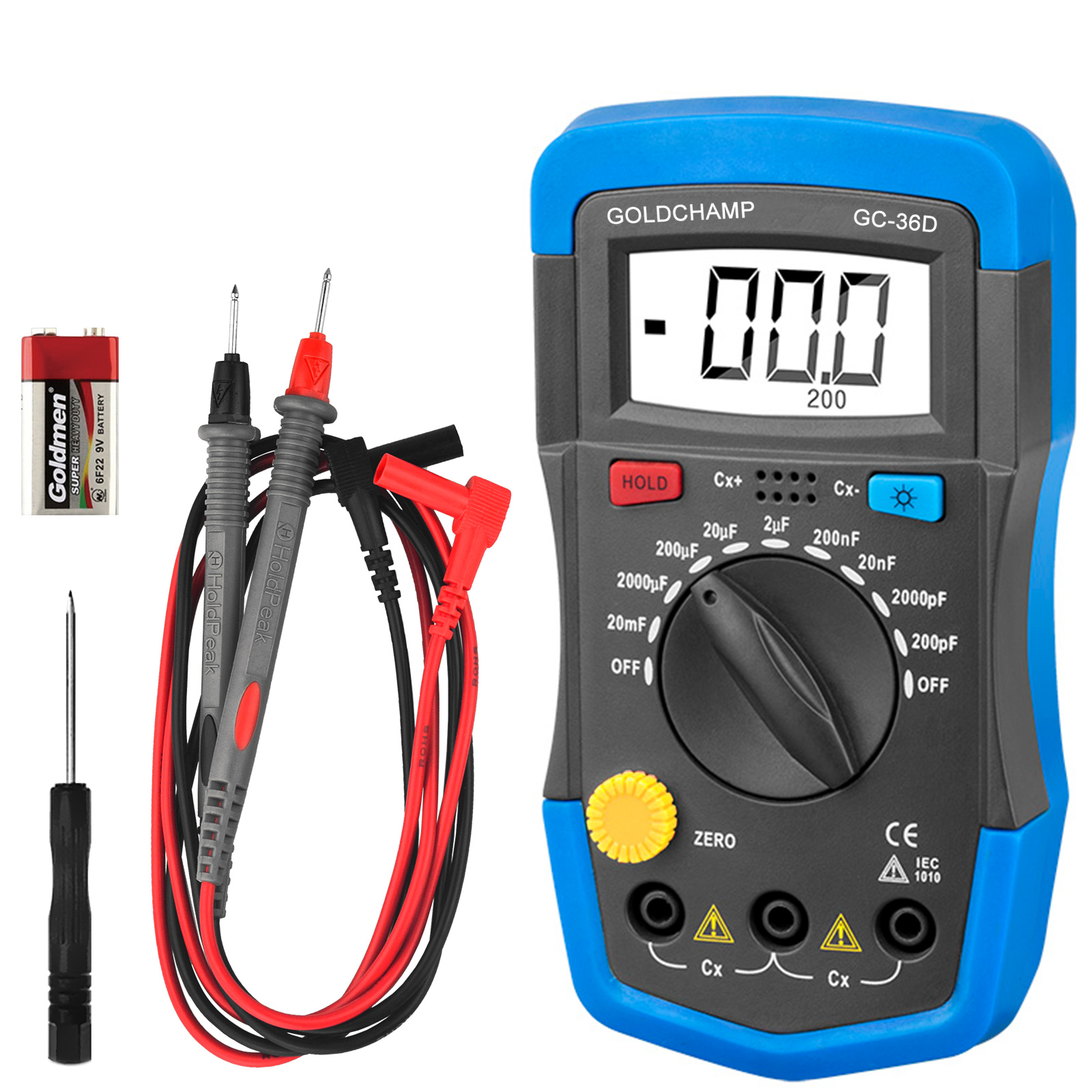Digital Capacitance Meter 0.1p - Diy Electronics Tools reseña y precio