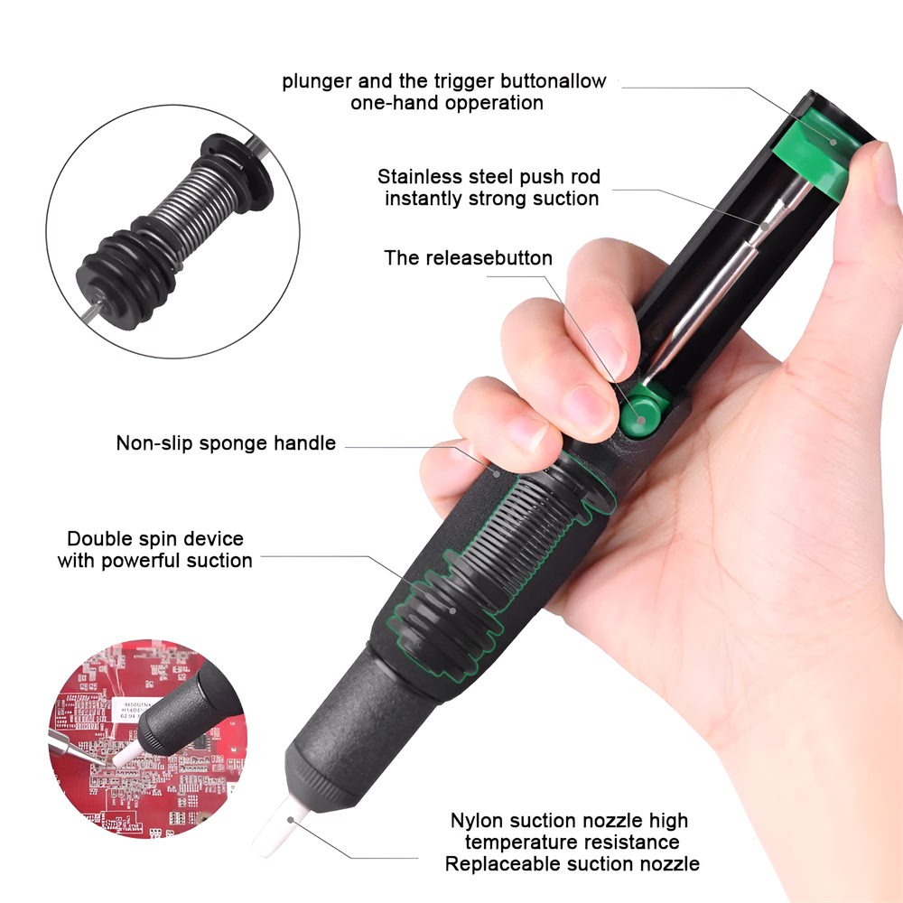 Metal Desoldering Pump Suction - Desoldering Pump Solder reseña y precio