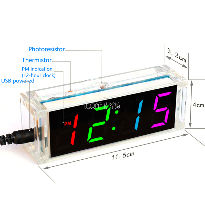 Digital Tube DIY Clock Kit Tem - Diy Electronics Tools reseña y precio