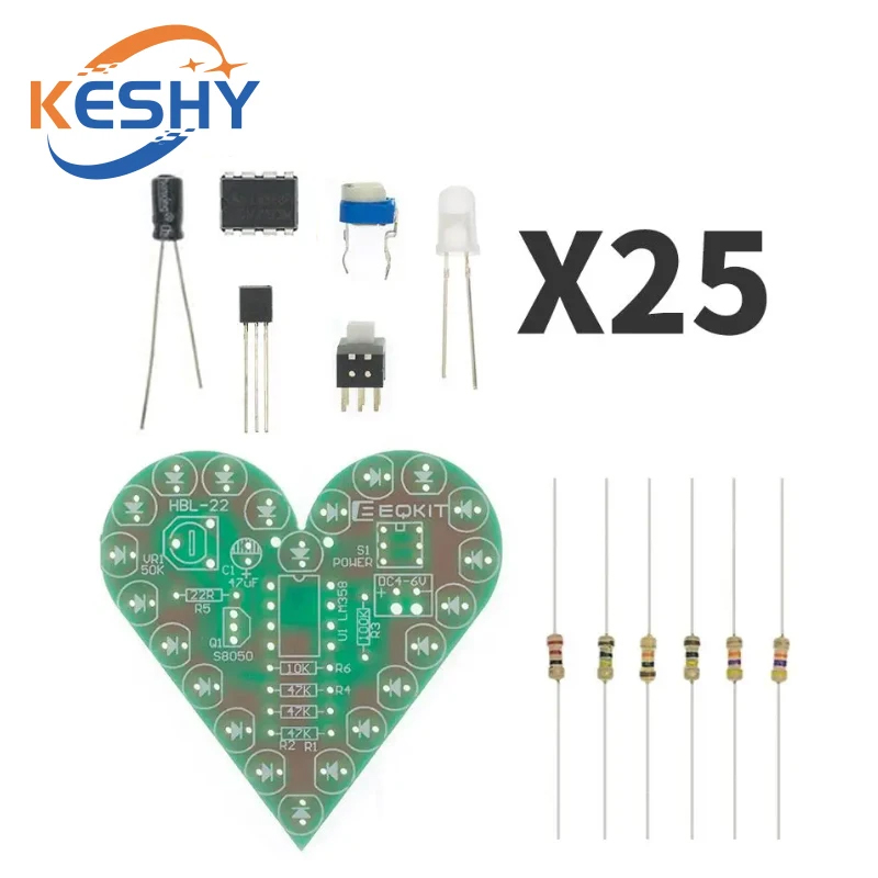 DIY Kit Heart Shape Breathing  - Diy Electronics Lab reseña y precio