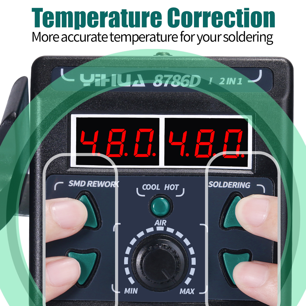 YIHUA 8786D Soldering Iron Hot - Diy Electronics Tools reseña y precio