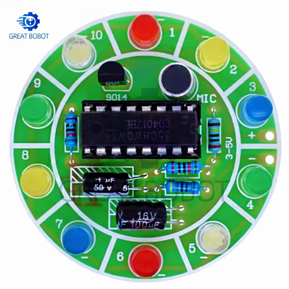 BS CD4017 colorful voice contr - Diy Electronics Lab reseña y precio
