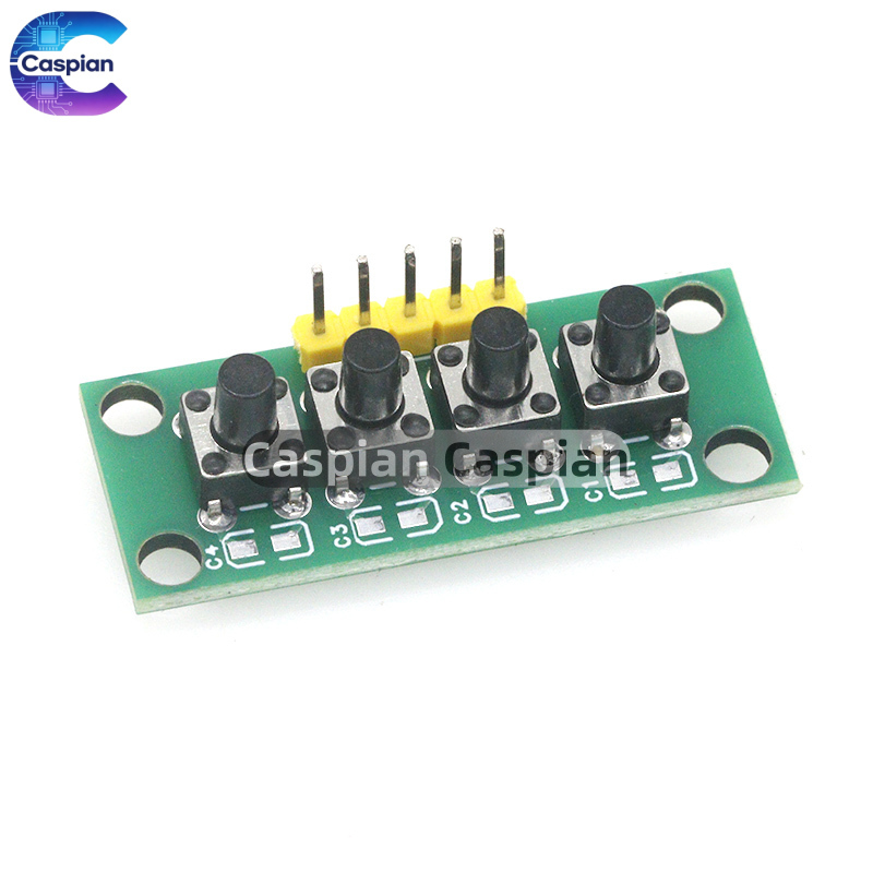 1-10PCS 1x4 4-Button Independe - Diy Electronics Raspberry Pi reseña y precio