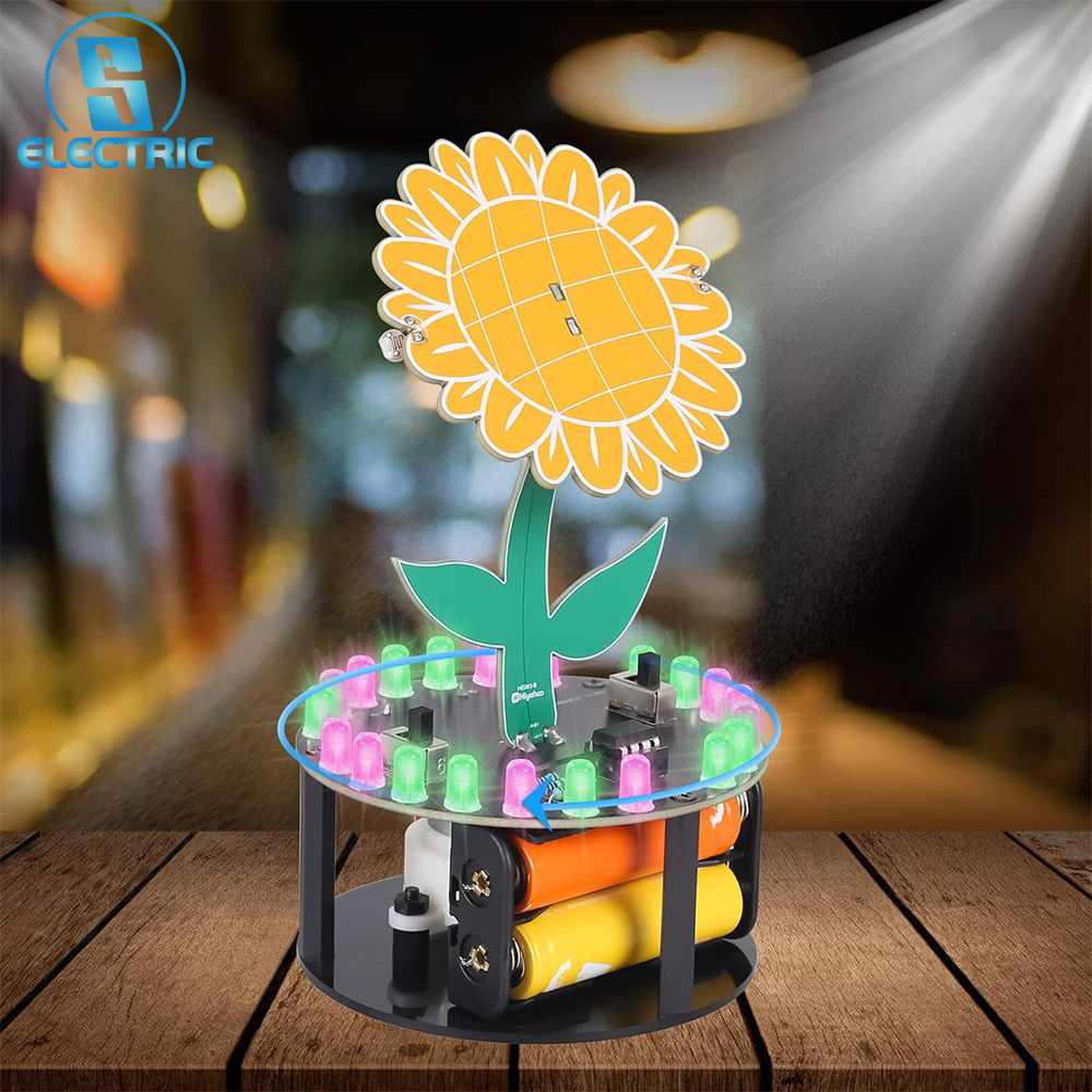 Light Chasing Sunflower Solder - Diy Electronics Gift Ideas reseña y precio