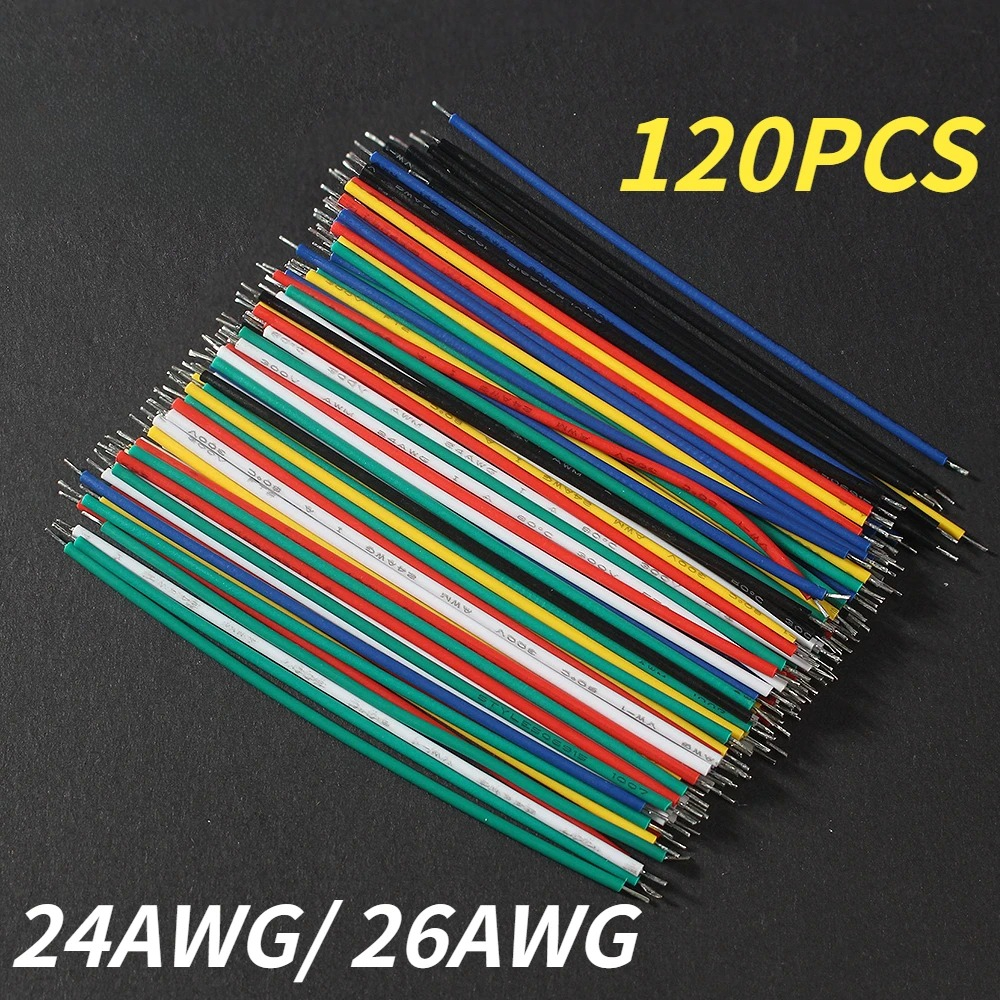 120PCS 24AWG/26AWG Tinned Copp - Diy Electronics Raspberry Pi reseña y precio