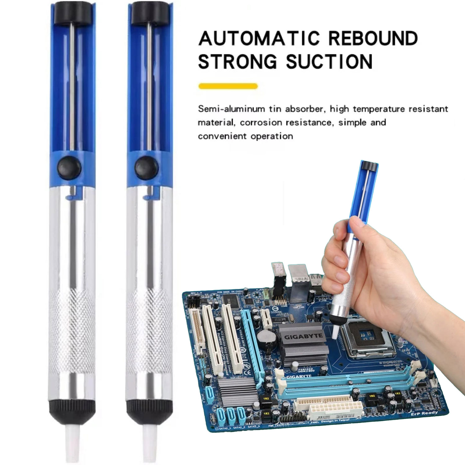 Aluminum Metal Desoldering Pum - Desoldering Pump Solder reseña y precio