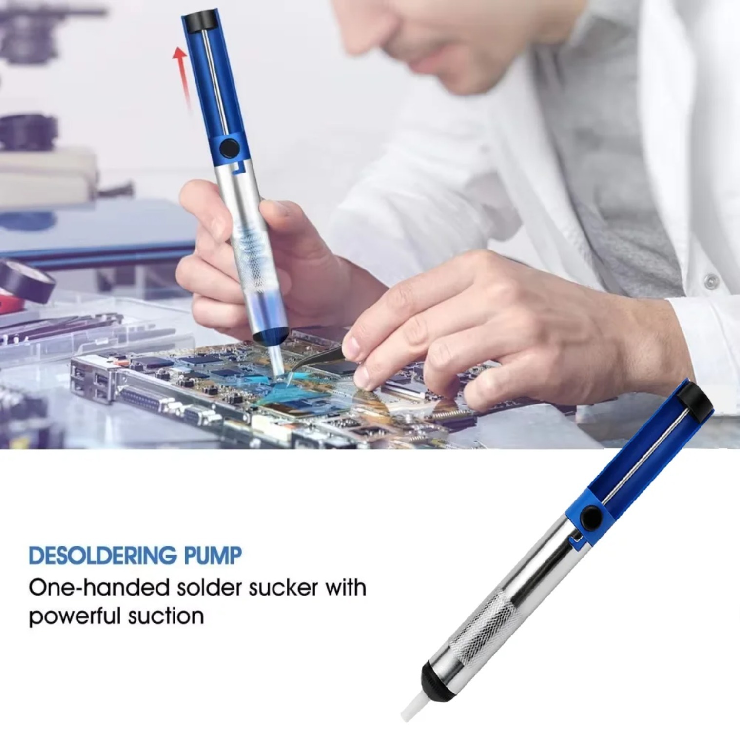 Aluminum Metal Desoldering Pum - Desoldering Pump Solder reseña y precio