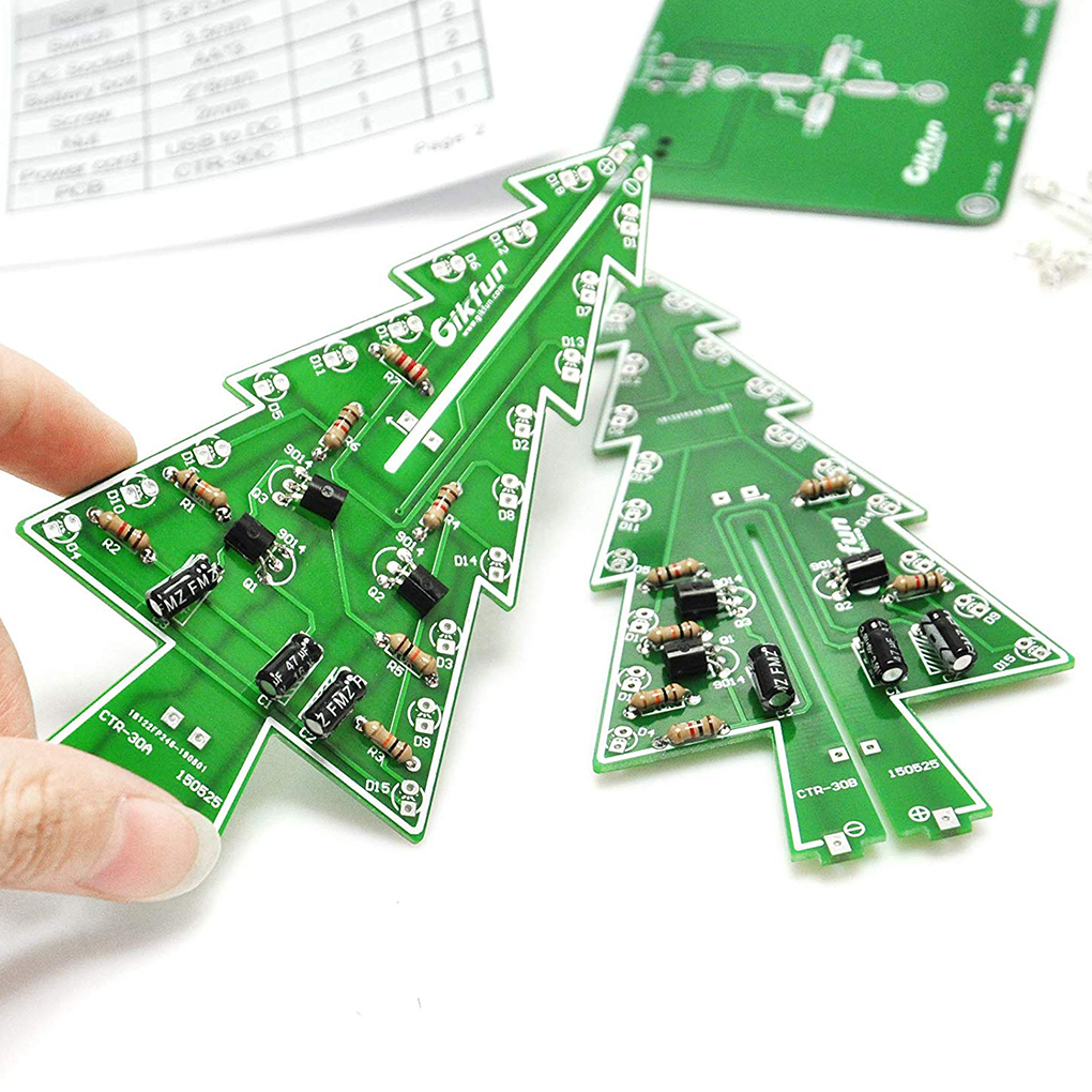 DIY Christmas Tree LED Flash K - Diy Electronics Tools reseña y precio