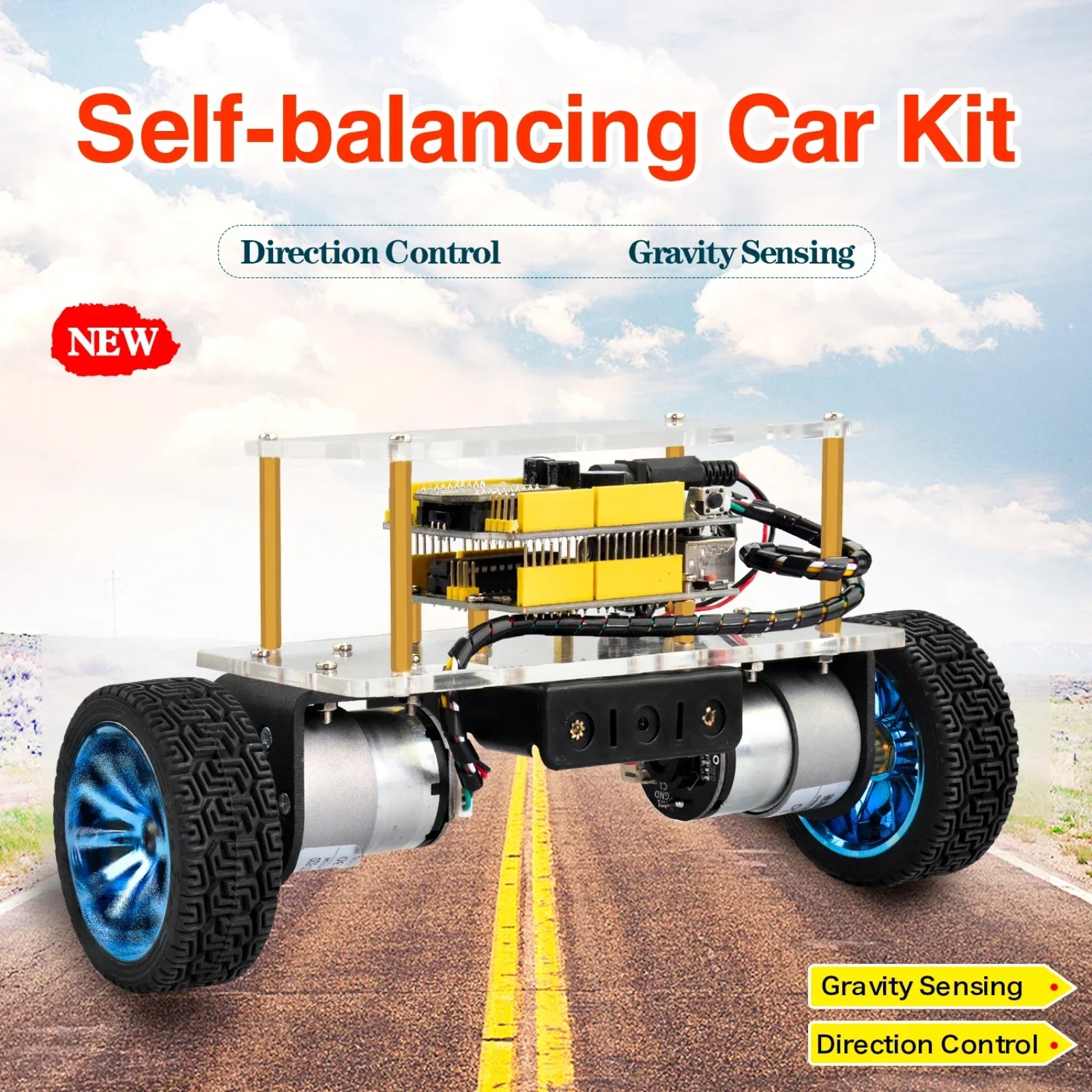 Self-Balancing Robot Car Kit f - Diy Electronics Projects For Kids reseña y precio