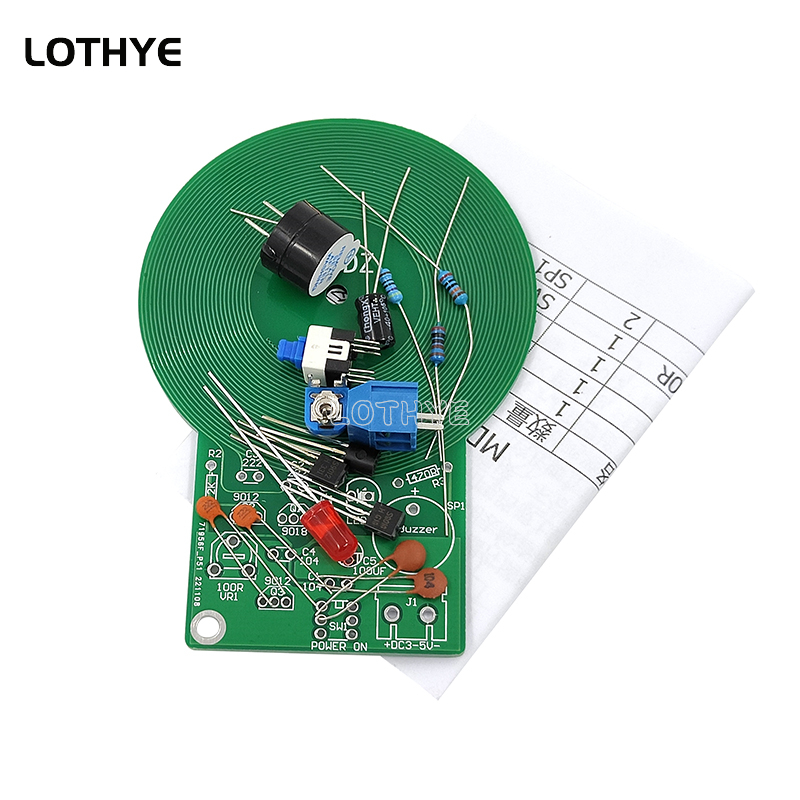DC 3V-5V Metal Detector Kit DI - Diy Electronics Tools reseña y precio