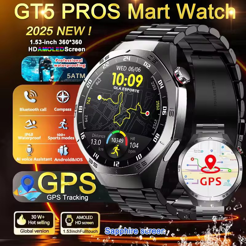 Round GPS Smart Watch Waterpro - Diy Wearable Electronics reseña y precio