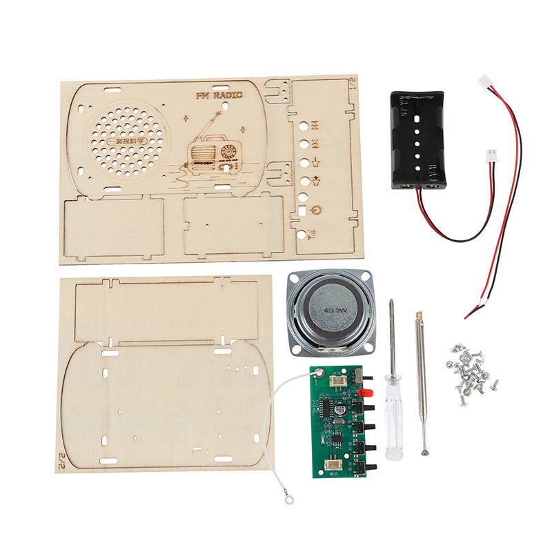 【BS】DIY Wooden FM Radio Kit Vi - Diy Electronics Projects For Kids reseña y precio