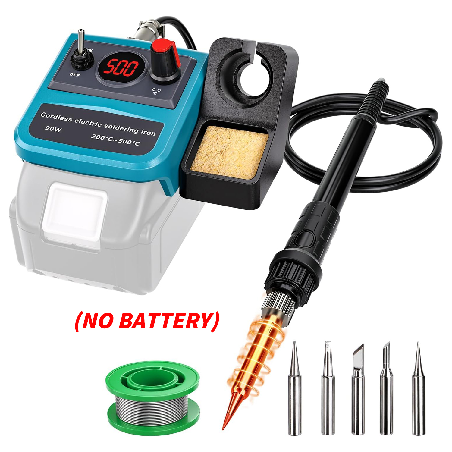 90W LED Digital Cordless Solde - Diy Electronics Tools reseña y precio