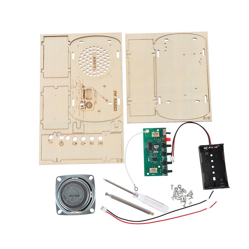 DIY Wooden FM Radio Kit Vintag - Diy Electronics Projects For Kids reseña y precio