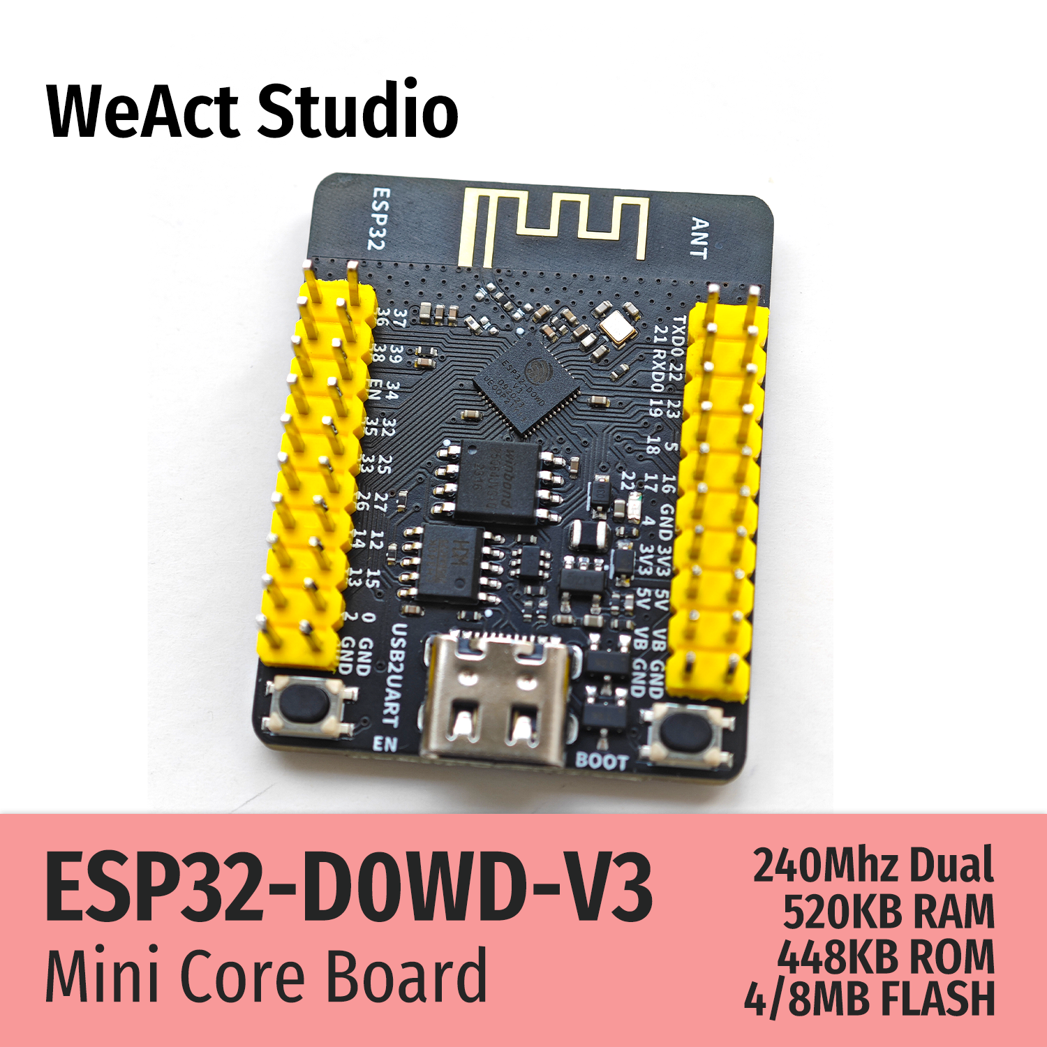 WeAct ESP32 Development Board  - Esp32 Wifi Bluetooth reseña y precio