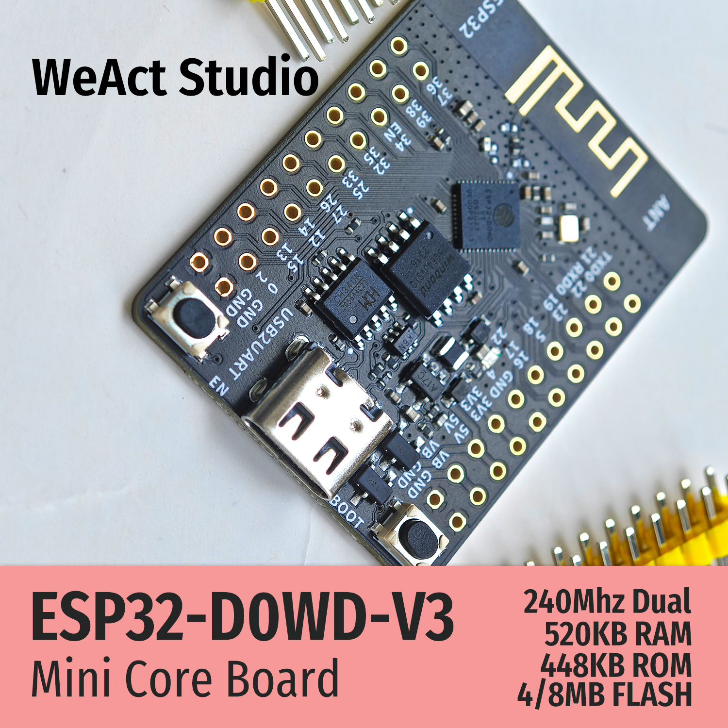 WeAct ESP32 Development Board  - Esp32 Wifi Bluetooth reseña y precio