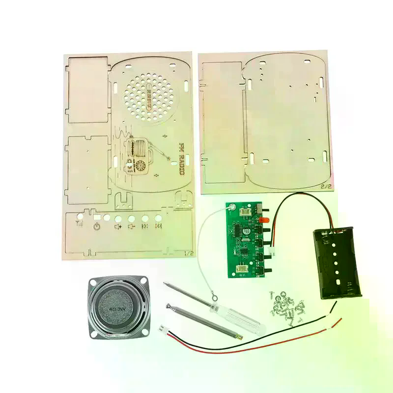 /Cna/DIY Wooden FM Radio Kit V - Diy Electronics Projects For Kids reseña y precio