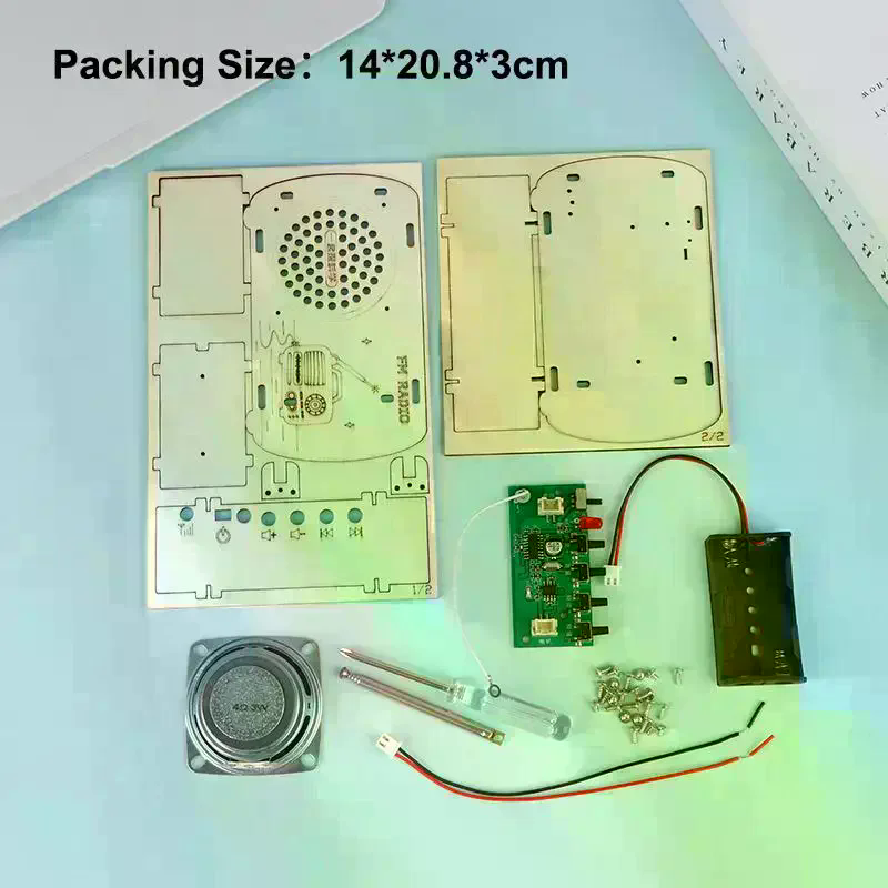/Cna/DIY Wooden FM Radio Kit V - Diy Electronics Projects For Kids reseña y precio