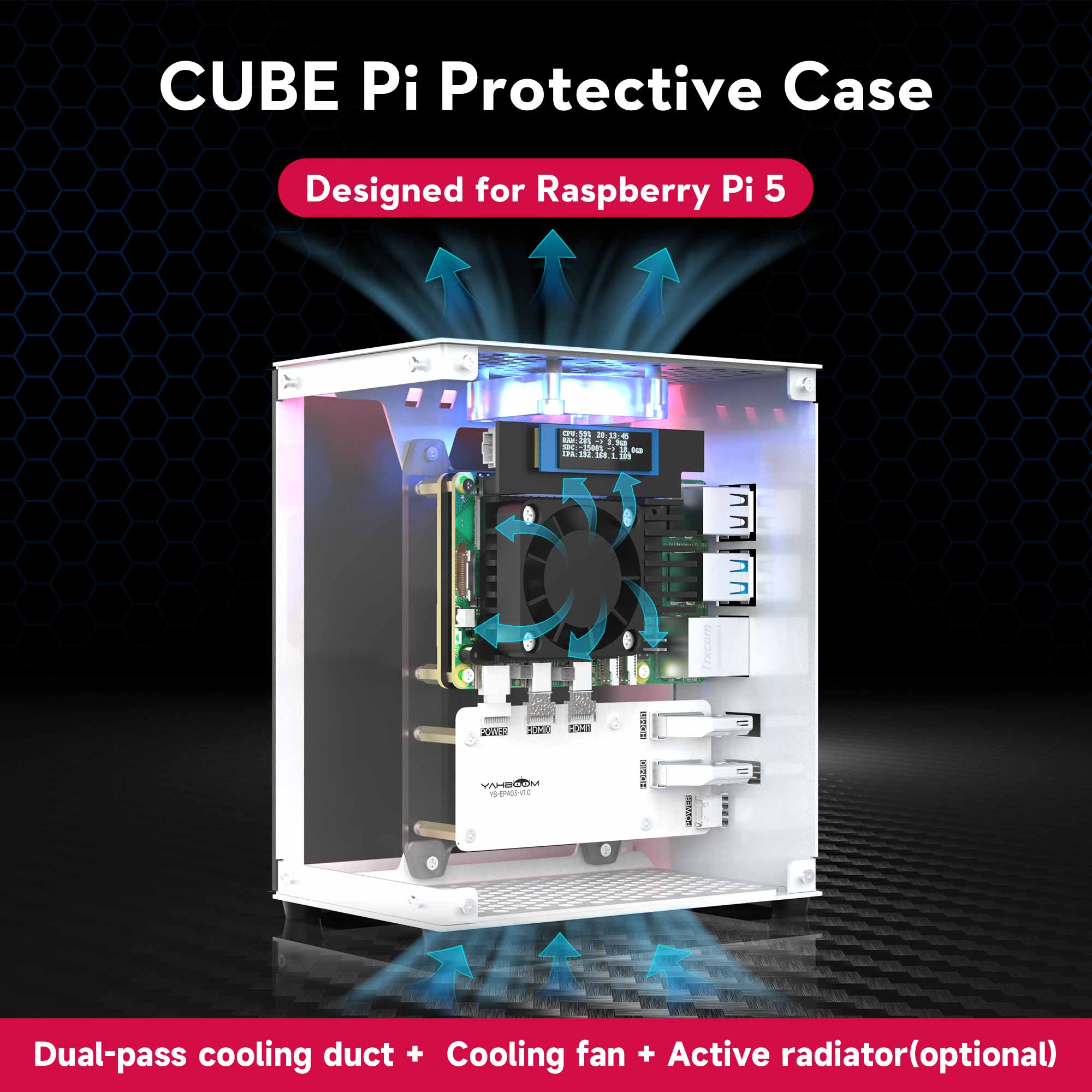 Raspberry Pi 5 Case Protective - Diy Electronics Raspberry Pi reseña y precio