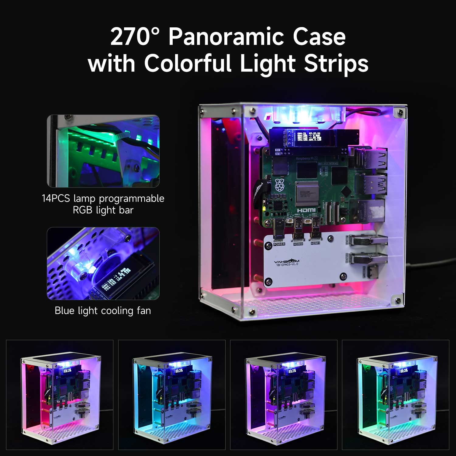 Raspberry Pi 5 Case Protective - Diy Electronics Raspberry Pi reseña y precio
